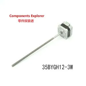 NEMA14 шаговый двигатель со свинцовым винтом длина 35BYGH12 3W 26 5 мм для 3D