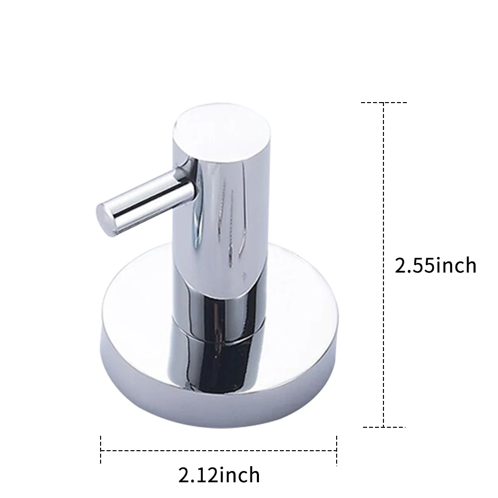 Stainless Steel Wall Mount Hook Holder Single Double Hook Coat Towel Clothes Hanger Hook for Bathroom Kitchen Bedroom