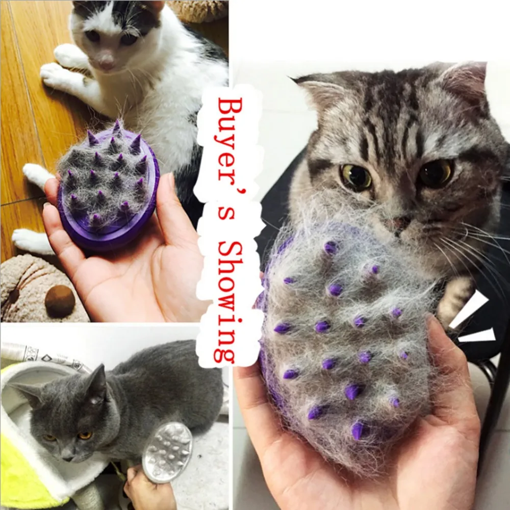 KEMISIDI Deshedding Brush Combs for Animal Cat Dog Supplies Pet Hair Comb Finger Brushes For Cat Grooming Supplies Cat Pet Clean