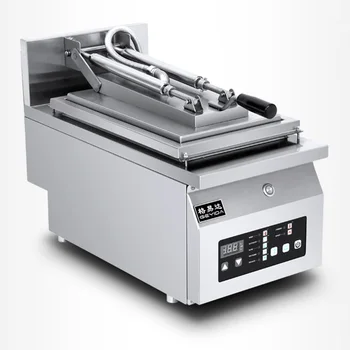 

Commercial Electric Single Head Thickened Stainless Steel Fried Dumpling Machine Steak Machine Large Pancake Machine PT-06A