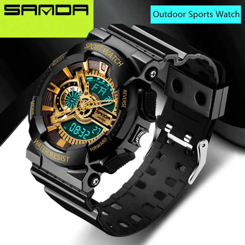 Роскошные Брендовые мужские цифровые часы G стиль модные спортивные военные часы s Shock 3ATM водонепроницаемые цифровые наручные часы для мужчин
