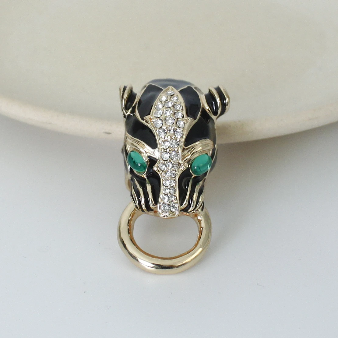 

GrayBirds New Fashion Free Size Animal Rings Tiger Black Epoxy Enamel For Women Party Holidays Gift For Sister Girlfriends