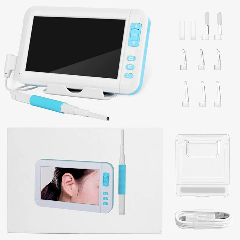 Эндоскоп Otoscope камера эндоскоп 5 мм Len 1080P диагностический комплект мойка ушных
