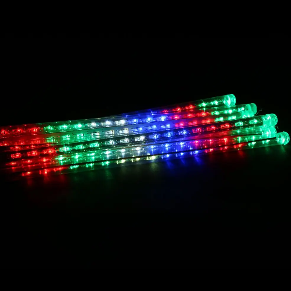 

US PLUG Waterproof Meteor Shower Rain 8 Tube 50CM LED String Lights Decorative Lamp