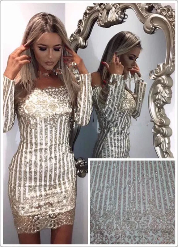 S-12832 Popular glitter African French tulle lace fabric | Дом и сад
