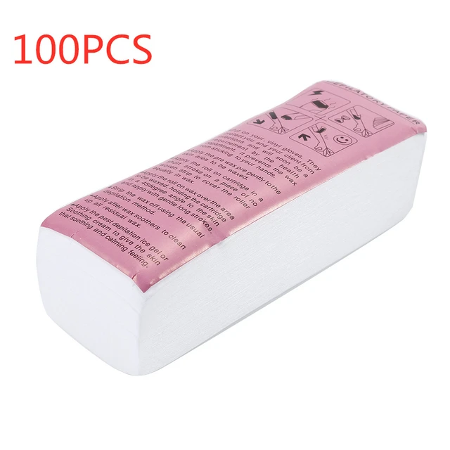 100pcs Women Men Hair Removal Wax Paper Nonwoven High Quality Body Leg Arm  Hair Removal Epilator Wax Strip Paper Roll 20#4 - AliExpress