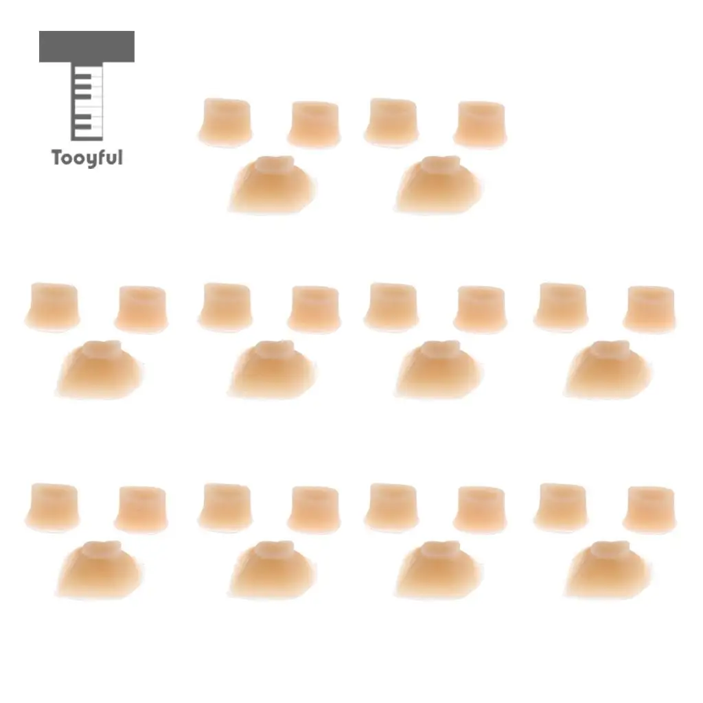 Tooyful 10 Sets Rubber Flute Piccolo Pads Flute Repair Accessory for Musical Lovers