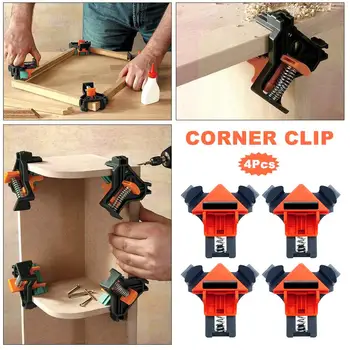 

Multifunction Angle Clamps 45/90degree Right Angle Clip Mitre Clamps Corner Holder Clip Fixer Woodworking Hand Tool