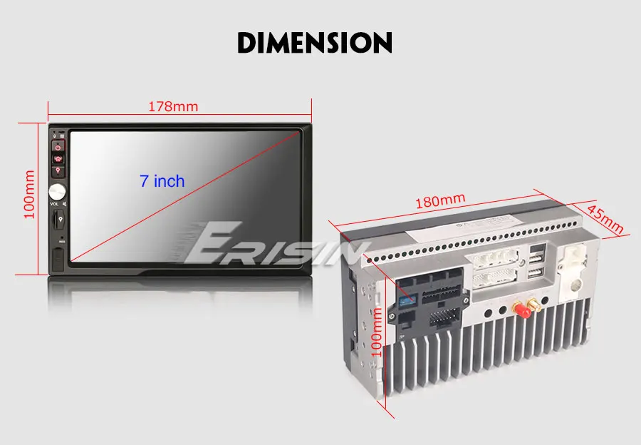 Erisin ES7941U-64 " HD 64 ГБ Android 9,0 Стерео gps Satnav WiFi TPMS DAB+ DVR DTV-IN OBD2