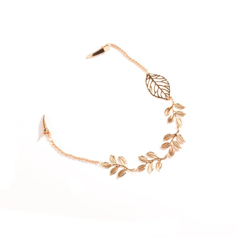 

Fashion Gold Plated Hollow Tree Leaves Branch Hair Pin Clip Tiara Headdress Claws Head Chain Boho Women Girls Jewelry