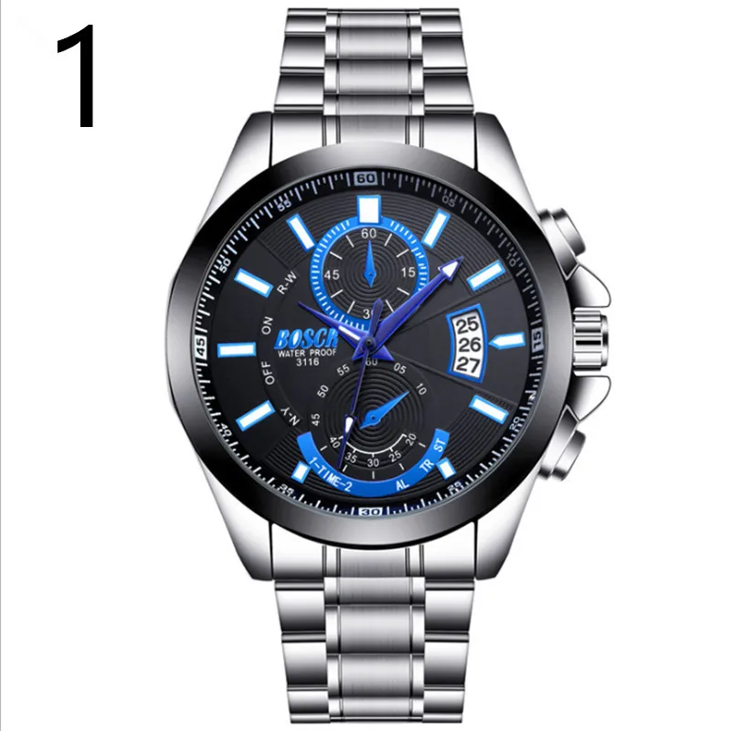 

Luxury Men Watch Full Stainless Steel Gold Quartz Watch Famous Brand Men's Wristwatch Waterproof Calendar Clock..10