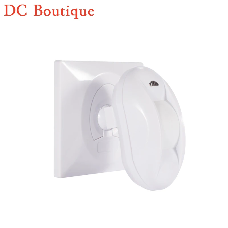 

(1 pcs) Wall Mounted 86mm Holder Pull-Flag wired PIR Sensor Home security Motion Detector NC NO signal Output options by jumper