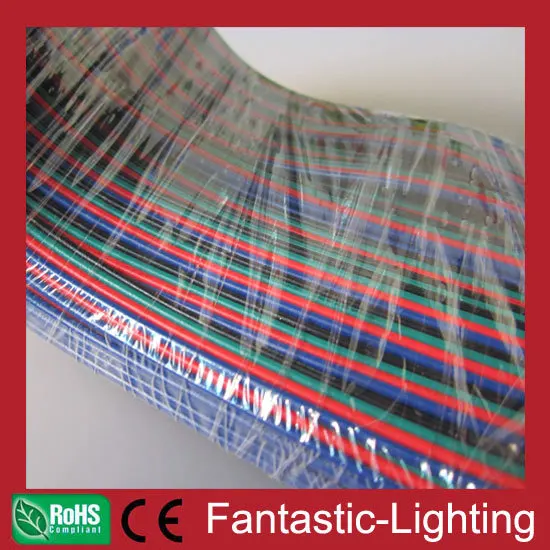 LED strip cable wire 4pin RGB wires 100meter/lot AWG20 extension for products free shipping | Обустройство дома