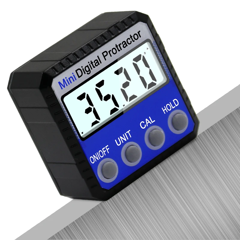 Digital Protractor Inclinometer Level Box Waterproof Angle Finder Measure Bevel Box Goniometer Magnet Gauge Ruler