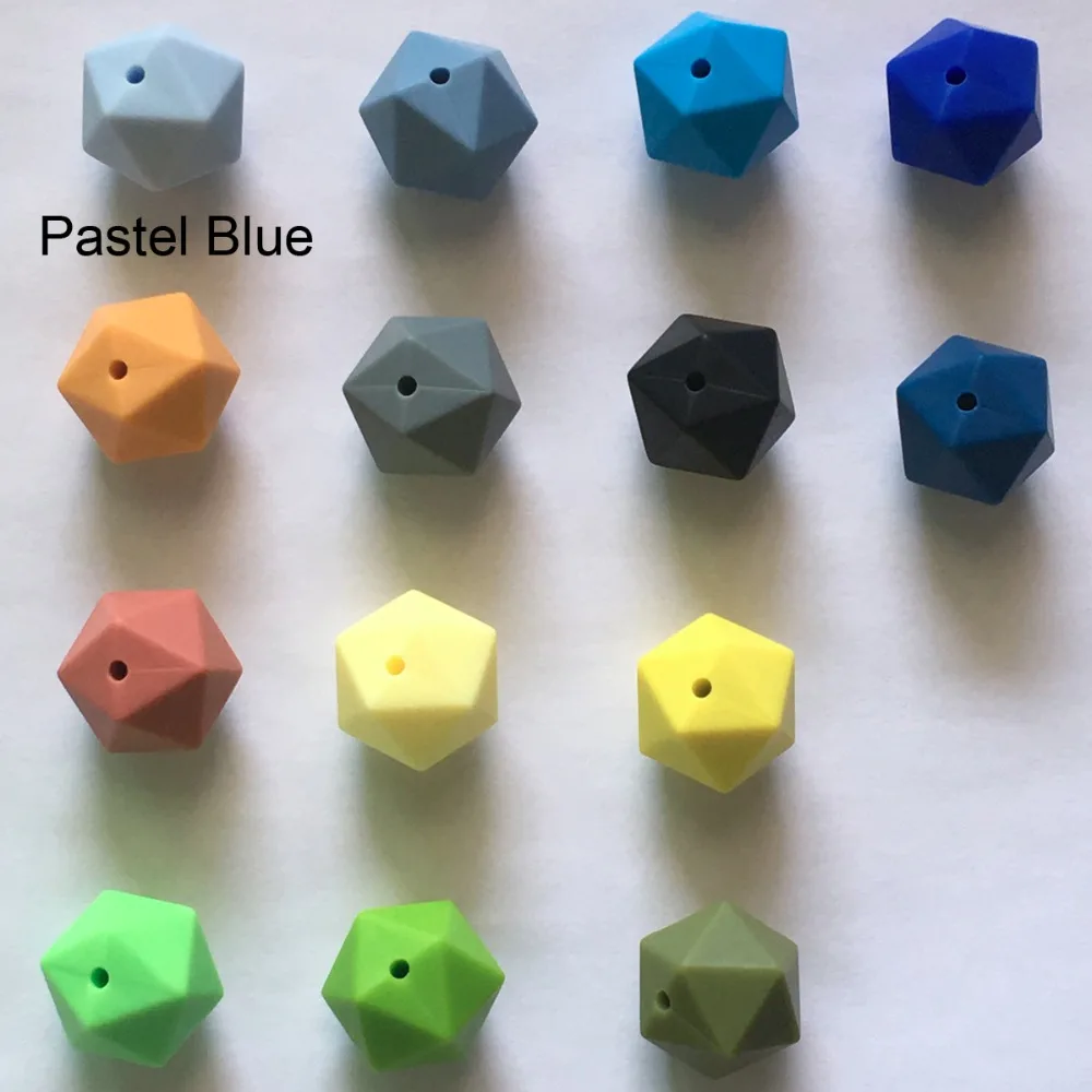 icosahedron silicone beads