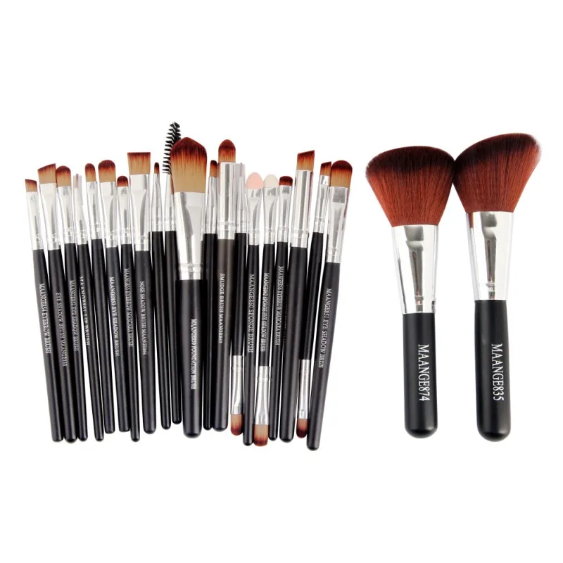 MAANGE 22 шт. профессия щетки установить пудра глаз тени губ Make up Brush инструменты Наборы косметический