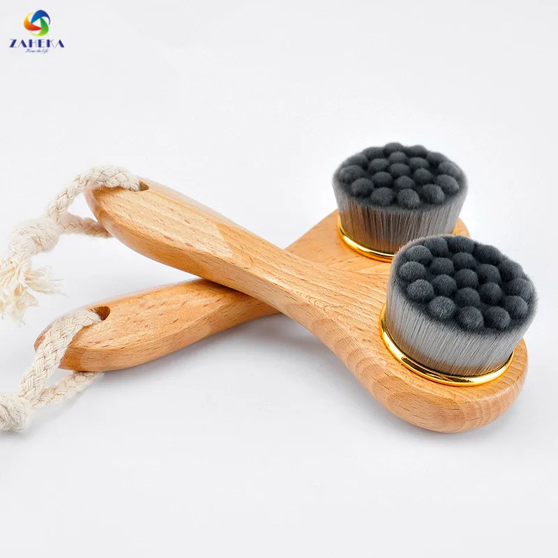 Long Handle Face Clean Brush Wash Deep Cleaning Soft Fiber Mild Massager Facial Care Skin Pore | Дом и сад