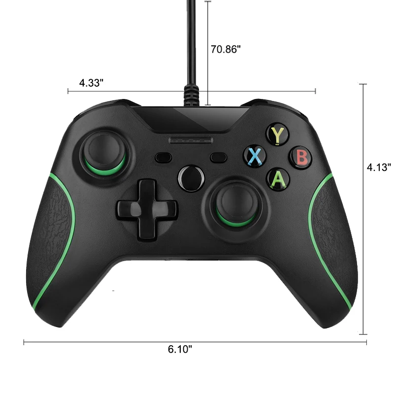 Проводной USB контроллер для Microsoft Xbox One геймпад тонкий ПК Windows долгое время игры не