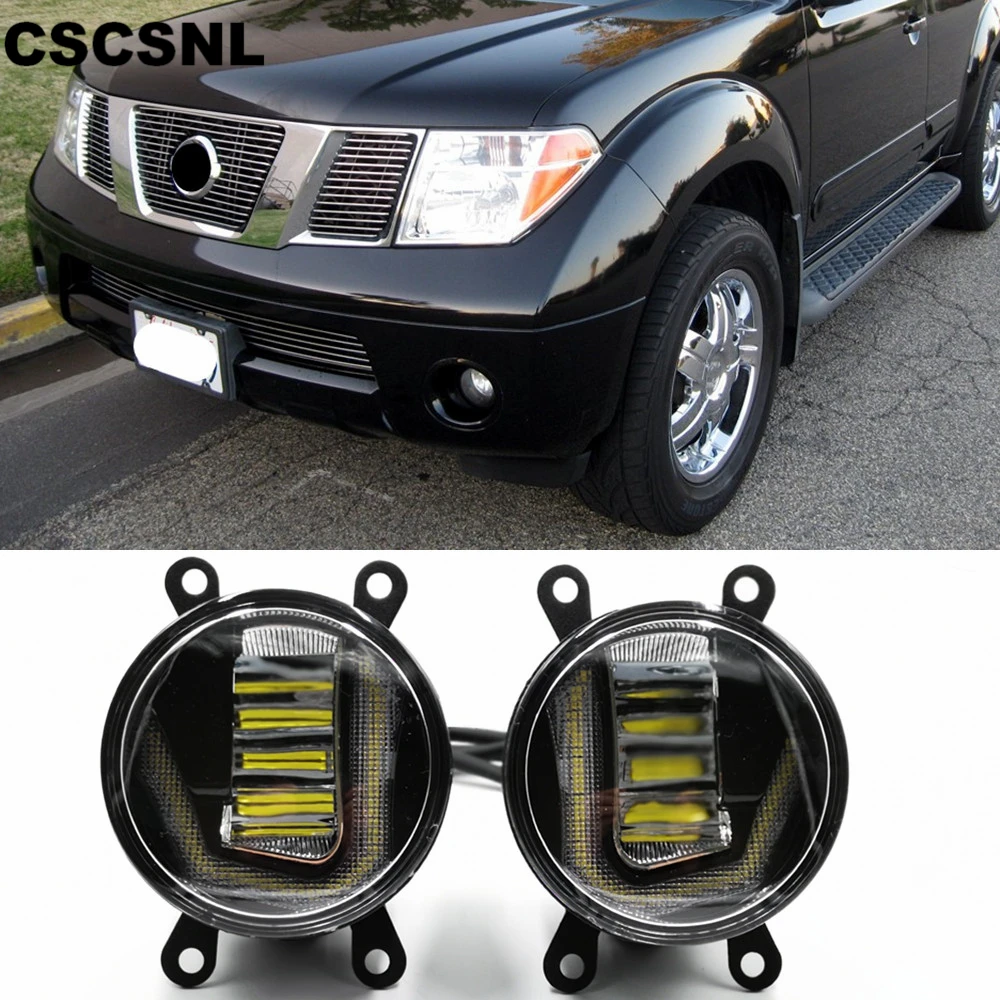 

3-IN-1 Functions Auto LED For Nissan Pathfinder 2005-2015 DRL Daytime Running Light Car Projector Fog Lamp with yellow signal