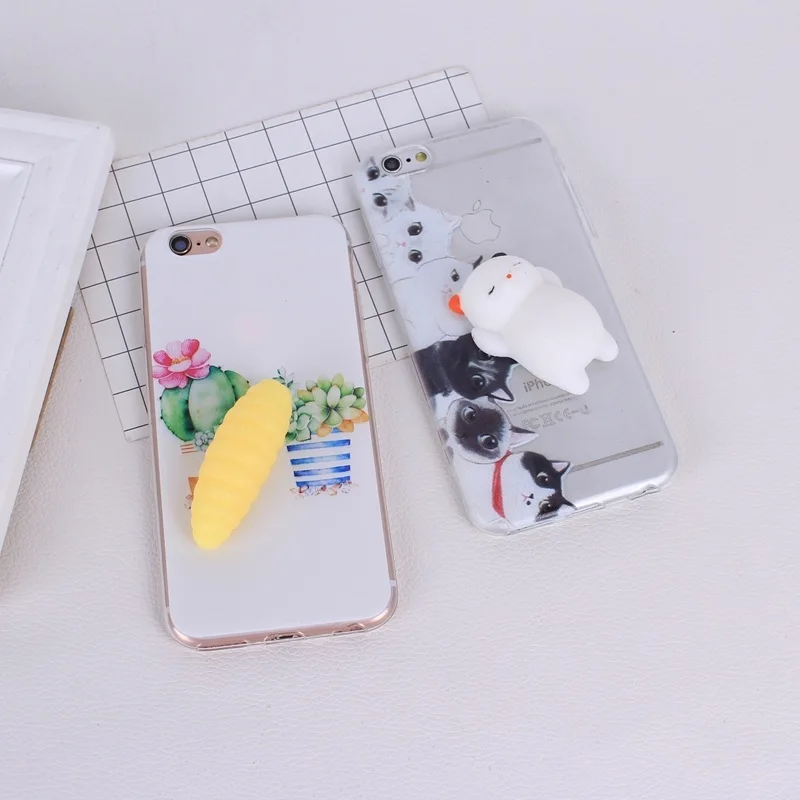 spesifikasi Penutup Kasus Untuk Iphone 6 S 6 S 7 7 ditambah 3D Lucu Cat Lembut Silicon TPU kasus untuk iphone6 telepon Licin Perumahan Coque capa