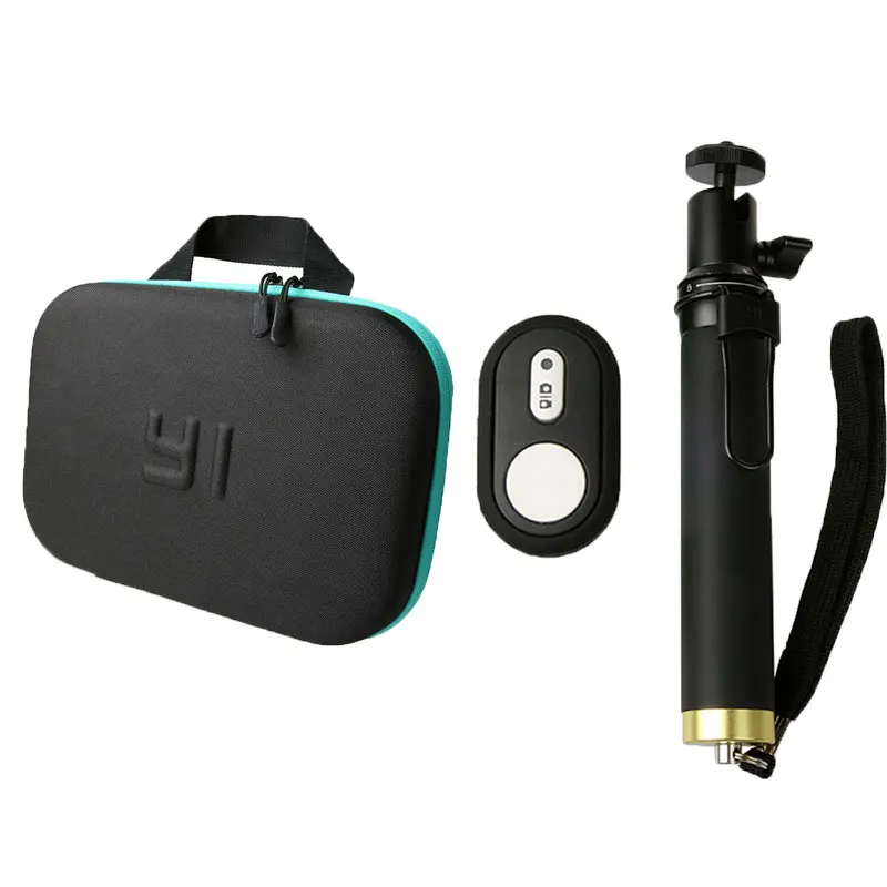 Чехол для переноски EVA Box сумка для хранения+ палка для селфи монопод для Xiaomi Yi 4k 2 xiaoyi аксессуары для спортивной экшн-камеры