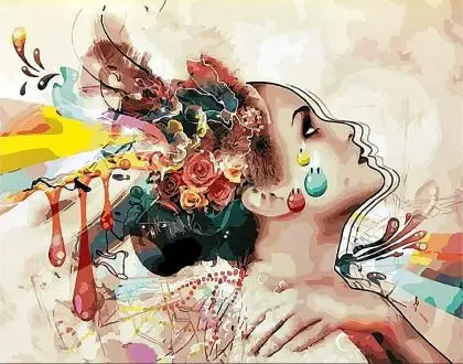 glamorous woman painting by number figure wall art picture paint by numbers for living room home decor[1]
