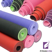 1 шт. FANGCAN TPE Противоскользящий двухслойный Коврик для йоги нетоксичный зеленый и приятный для кожи Йога