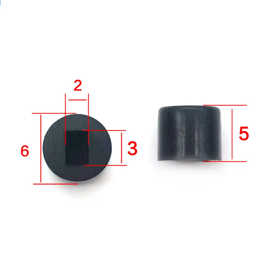 Self-locking Switch Cap Size 6*5mm Key Cover Suit for 5.8/7/8/8.5 Self-locking Switch Keys Rectangle Hole 3x2mm 10pcs/lot tactile button caps toggle switch rubber cap