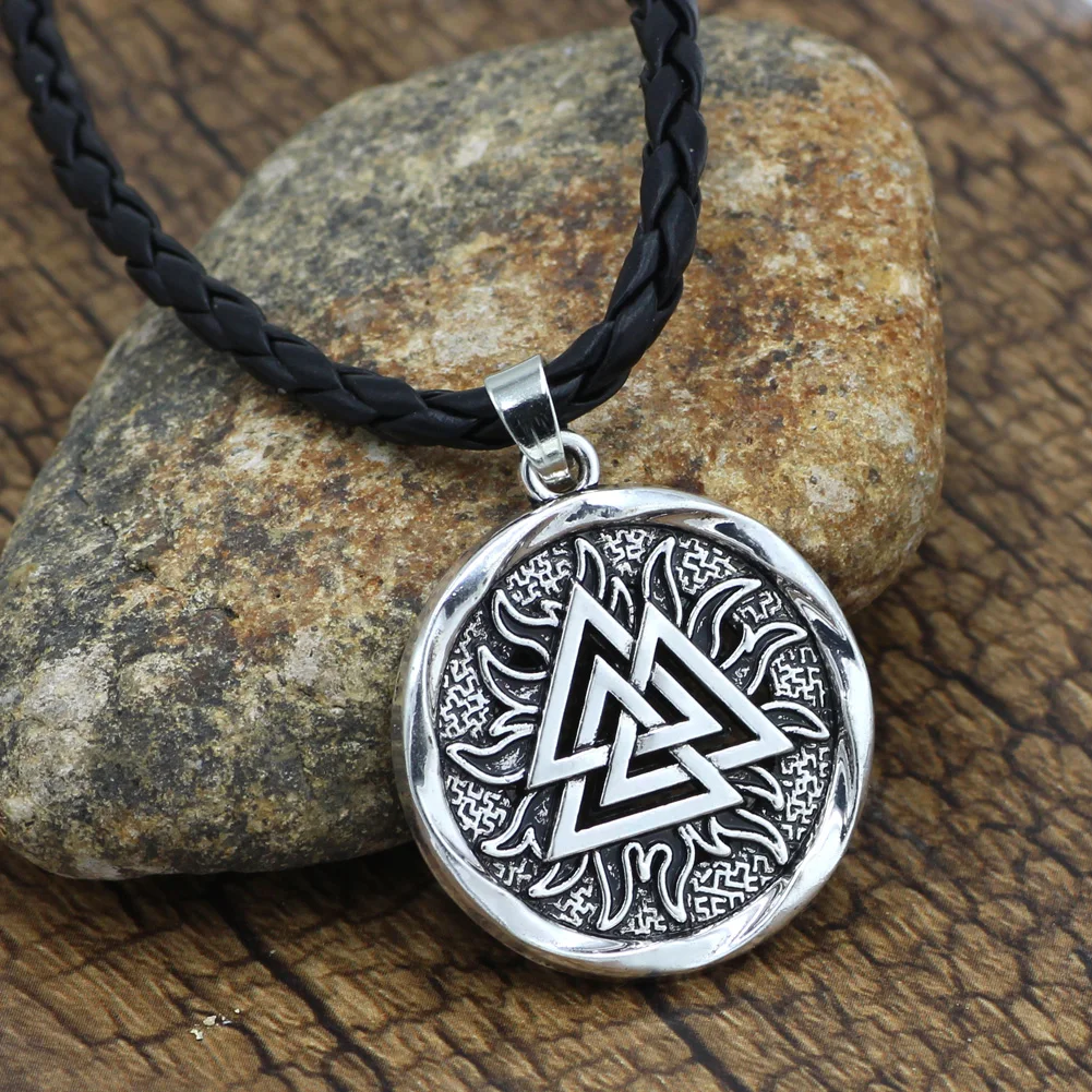 Men Pagan Amulet Scandinavian Viking Odin 's Symbol Norse Viking Warrior Valknut Pendant