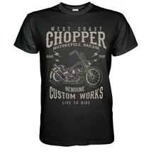 West Coast Chopper Vintage motocicletas camiseta motero personalizado Bopper krd 2019 hombres camiseta de moda cuello redondo estampada Homme camiseta