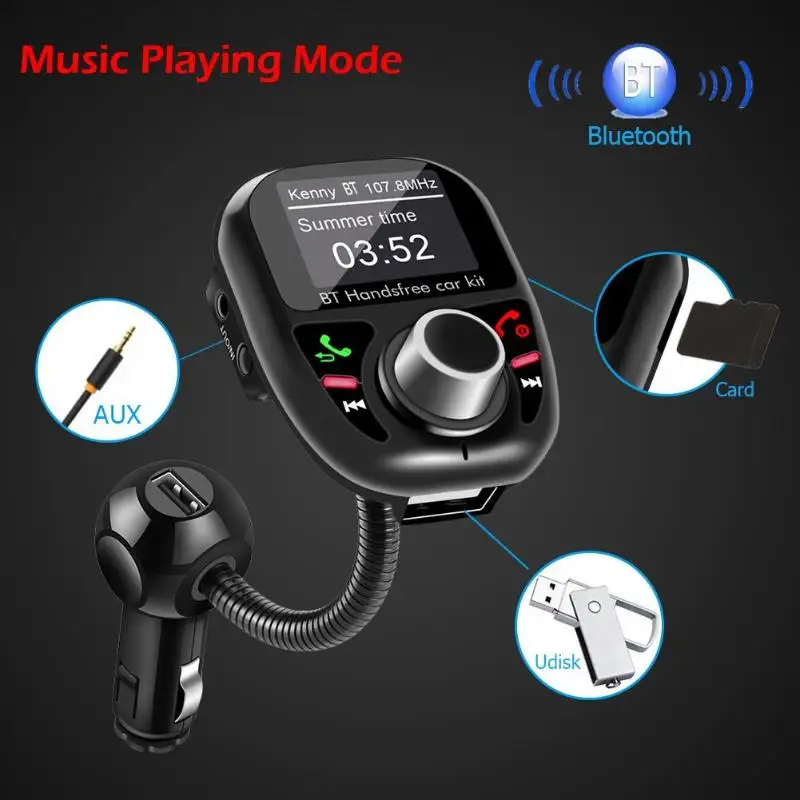BT002 Bluetooth 4,2 fm-передатчик Handsfree автомобильный комплект MP3-плеер USB зарядное устройство