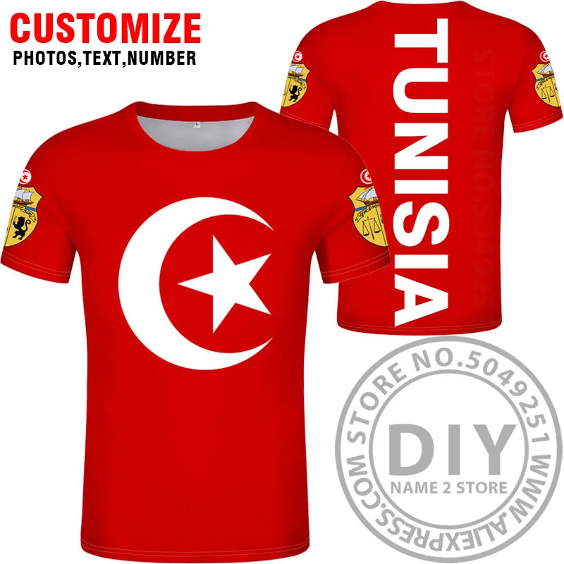 Тунис футболка собственными руками Сделай Сам пользовательское имя номер Тун футболка нации tunisie tn Ислам Арабский арабские печати фото 0 одежда - Цвет: Style 11