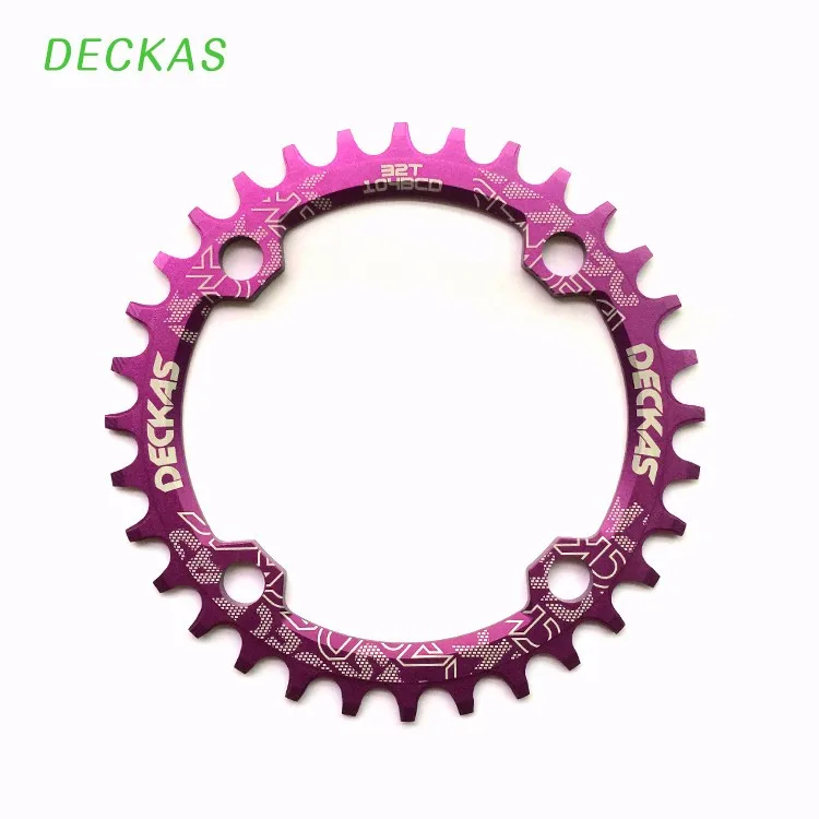 DECKAS 32/34/36/38T подходит 9/10/11 S горный велосипед Crank звездочка цепной передачи Алюминий Bcd104 передняя Звездочка для shimano M615 диаметра окружности болтов