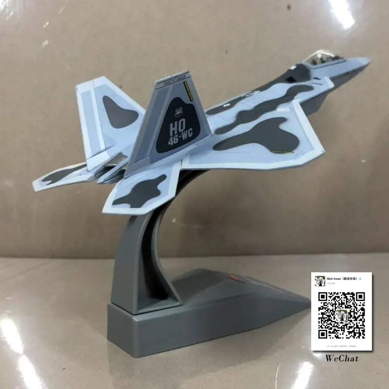 AMER 1/100 масштаб военная модель игрушки USAF F-22 Raptor Stealth Fighter литой металлический самолет модель игрушки для сбора/подарка