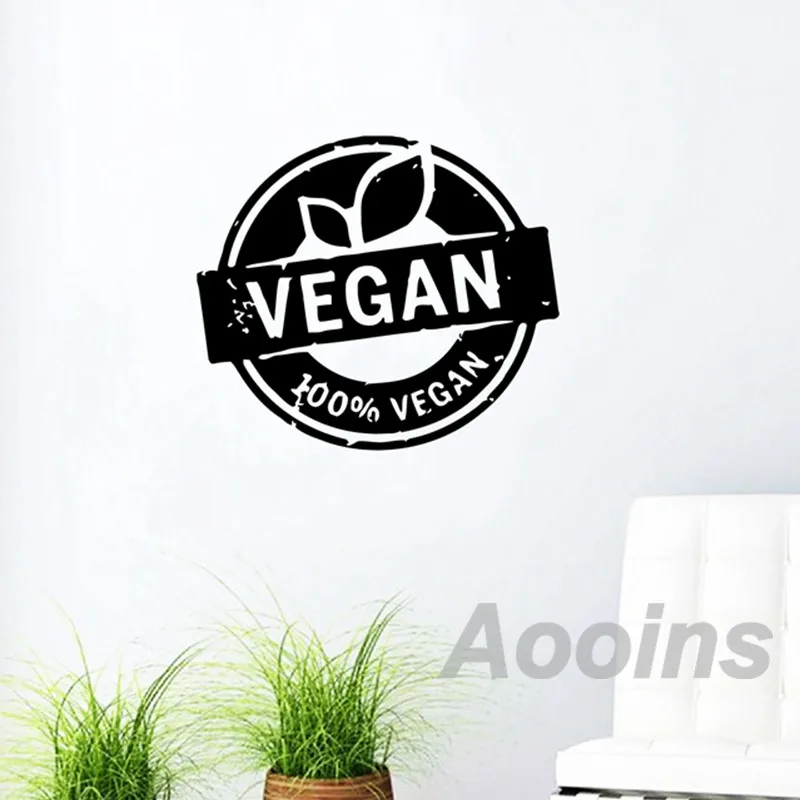 Vegan  Health Life Vinyl Wall Decals Room Decor