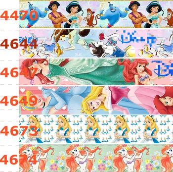 

Y 50 yards lovely cartoon ribbon vivid girl colorful rabbit cartoon printed grosgrain ribbon