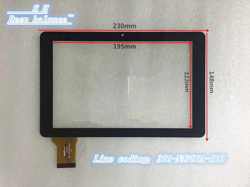

New 9 inches Digital Glass Touch screenDPTech300-N4790A-B00 original flat Panel Touch screen handwritten external screen