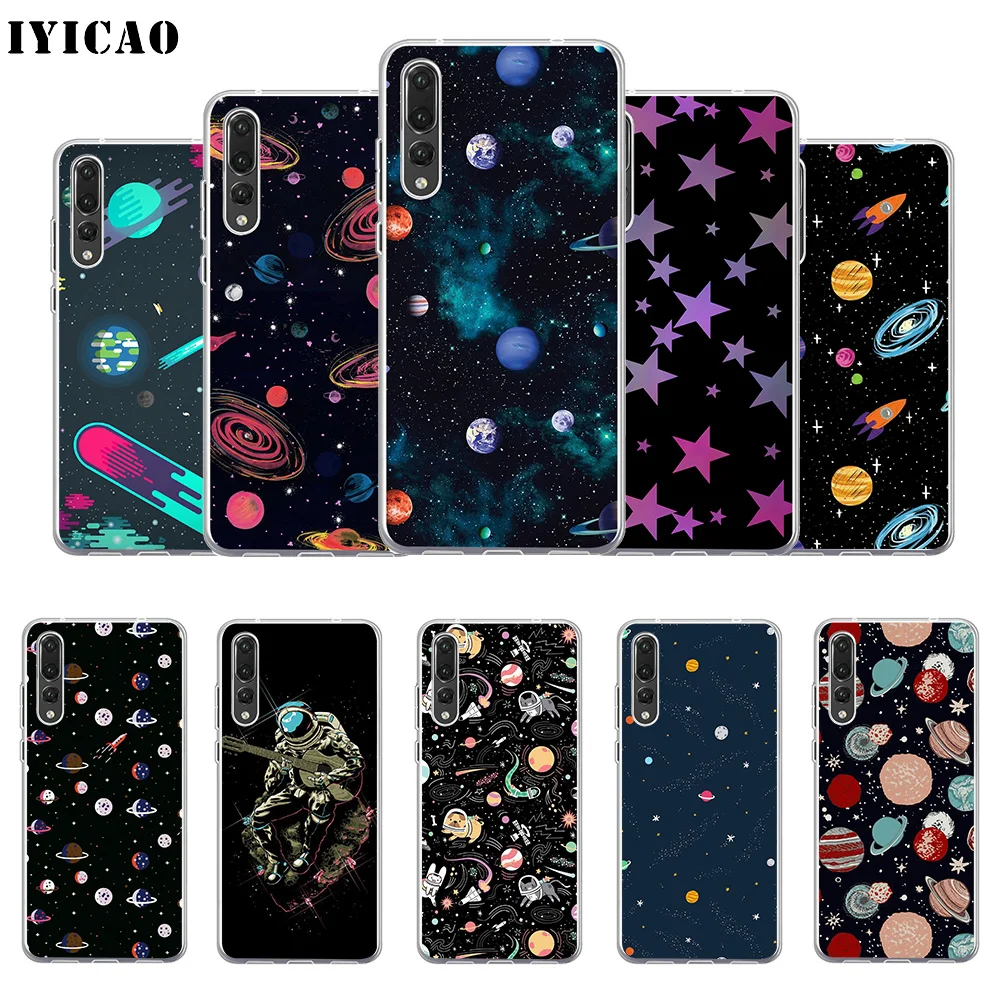 IYICAO niverse Planets Stars Мягкий силиконовый чехол для телефона Huawei P30 P20 Pro P10 P9 P8 Lite P Smart TPU |