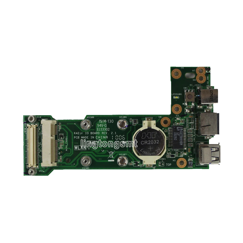 K42JR REV: 2 1/K42JC 1 IO плата для For Asus K42J X42J A42J A40J K42JC K42JZ K42JY K42JV K42D K42F питания