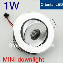5 шт./партия,, 1 Вт, Светодиодная потолочная лампа, теплый белый/белый 85-265 в, серебристый корпус, потолочный светильник 110LM CE ROHS, 2 года гарантии