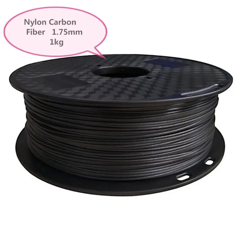 PA-CF нейлон углеродное волокно армированный нейлон 3d принтер расходные материалы FDM материал 1 кг 1,75 мм расходные материалы материал - Цвет: Черный