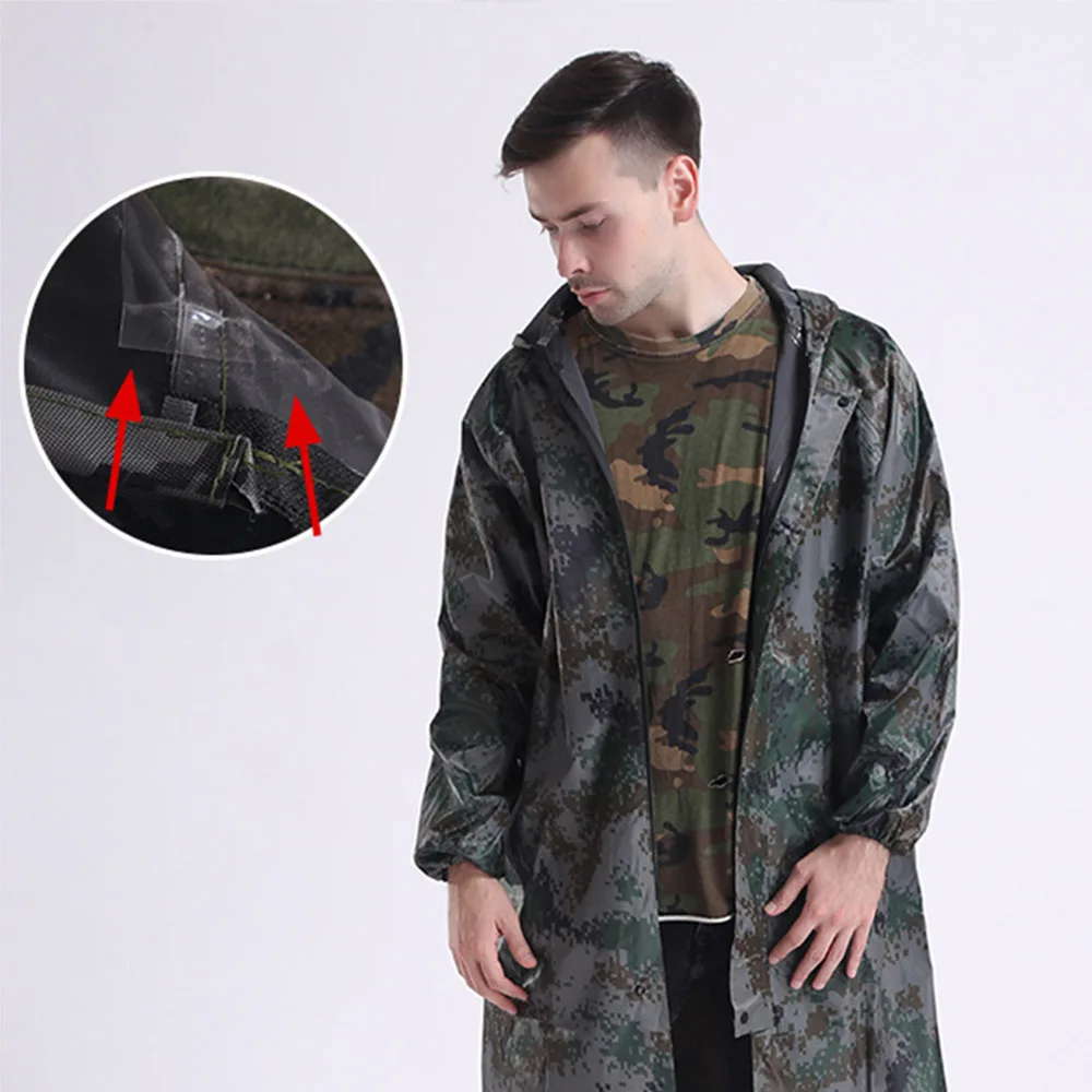 

Camouflage Raincoat Waterproof Rain Camping Fishing Overalls Rain Poncho Military Casaco Masculino Impermeable Raingear