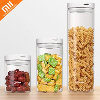 

Original xiaomi mijia 17PIN glass storage tank sealed grain nut jar kitchen classification food storage box container