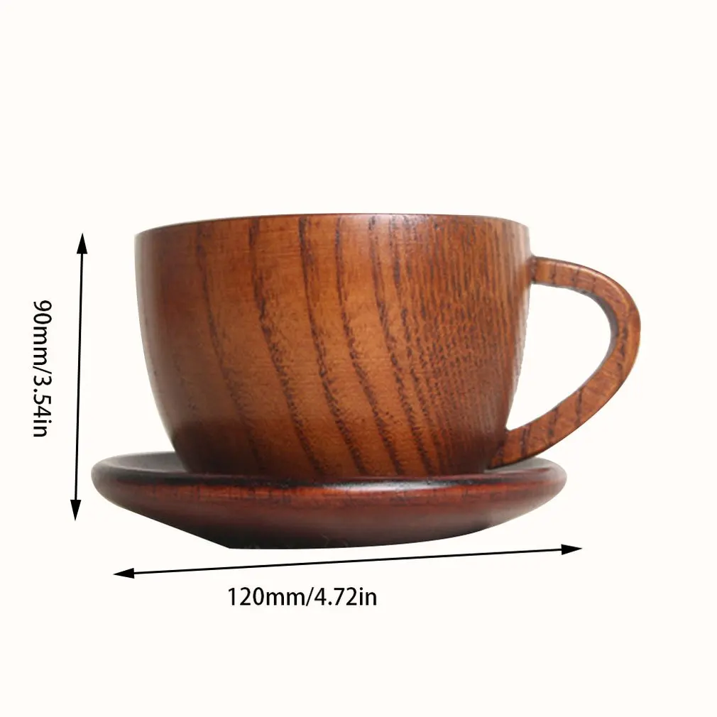 200 мл-300 мл чистый натуральный без загрязнения ручной работы чайный сервиз аксессуары деревянная кофейная чашка и деревянные подставки