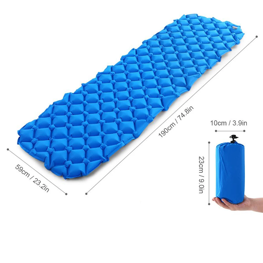 1 комплект портативный воздушный коврик для сна надувной матрас с подушкой пляжный коврик Матрасы для пикника для наружного дома альпинизмом 10650E