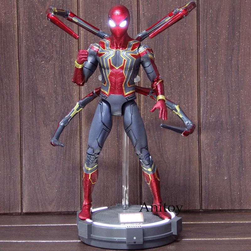 Marvel Captain America Civil War Avengers Infinity War Action Figure Iron Man Spider-Man Collectible Model Toy with LED Light image 2