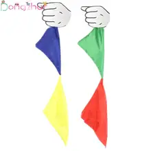4 цвета, меняющий шелковый шарф, волшебные трюки, Обучающие шутки, реквизит, сценический реквизит, меняющий цвет, игрушки