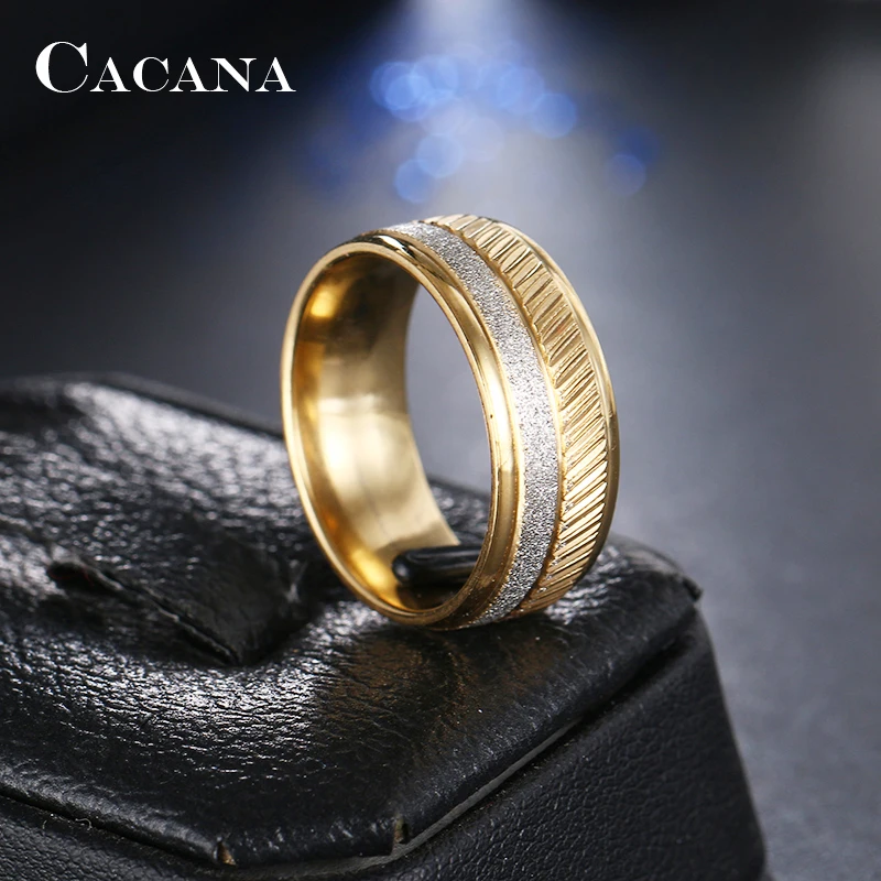 CACANA Stainless Steel Rings For Women Outstanding Personalized Fashion Jewelry Wholesale NO.R85