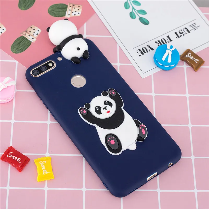 Y7 чехол для Coque huawei Y7 чехол s для huawei Y7 Prime чехол мультяшная 3D кукла игрушка Мягкий силиконовый чехол для телефона для женщин