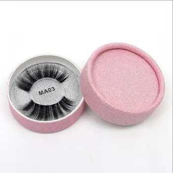 

New Arrival High Quanlity 3D natural Mink Lashes Crystal Transparent Terrier Multilayer Soft Thick hand made makeup faux cils